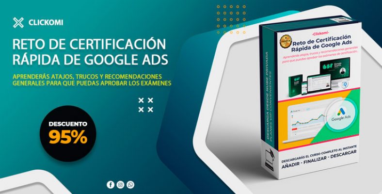 Curso Reto de Certificación Rápida de Google Ads