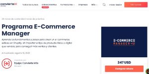 Programa E-Commerce Manager