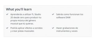 contenido Curso FL Studio 20 Desde Cero